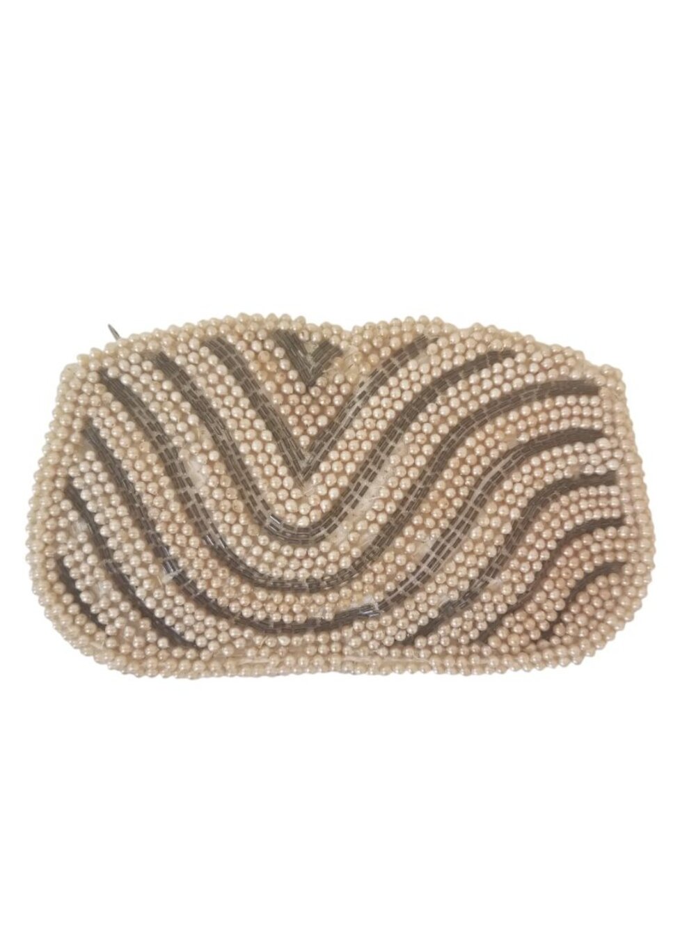 Vintage Pearl Embellished Pouch